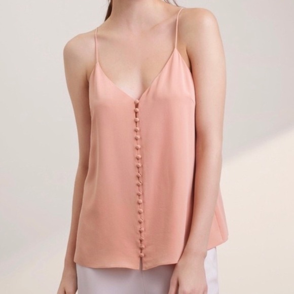 Wilfred Tops - Wilfred Aritzia 100% Silk Marquis Camisole Rose Pink XXS Coquette